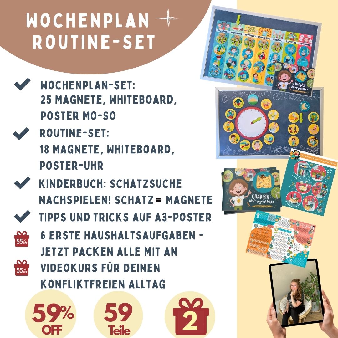 Wochenplan-Set I Tagesroutine-Set ab Krippenstart 1 Jahr